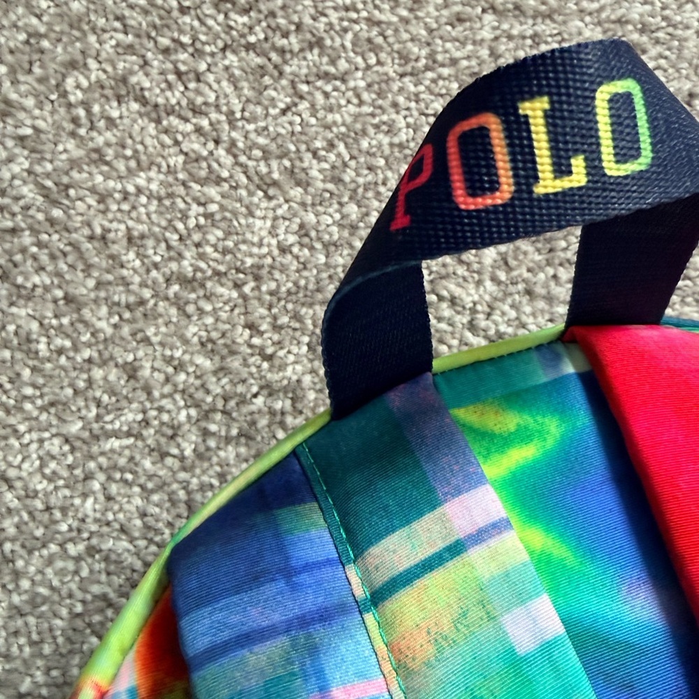 Ralph Lauren Multicolor Rainbow Plaid Backpack. Men’s/Women’s/Kids - Picture 6 of 10